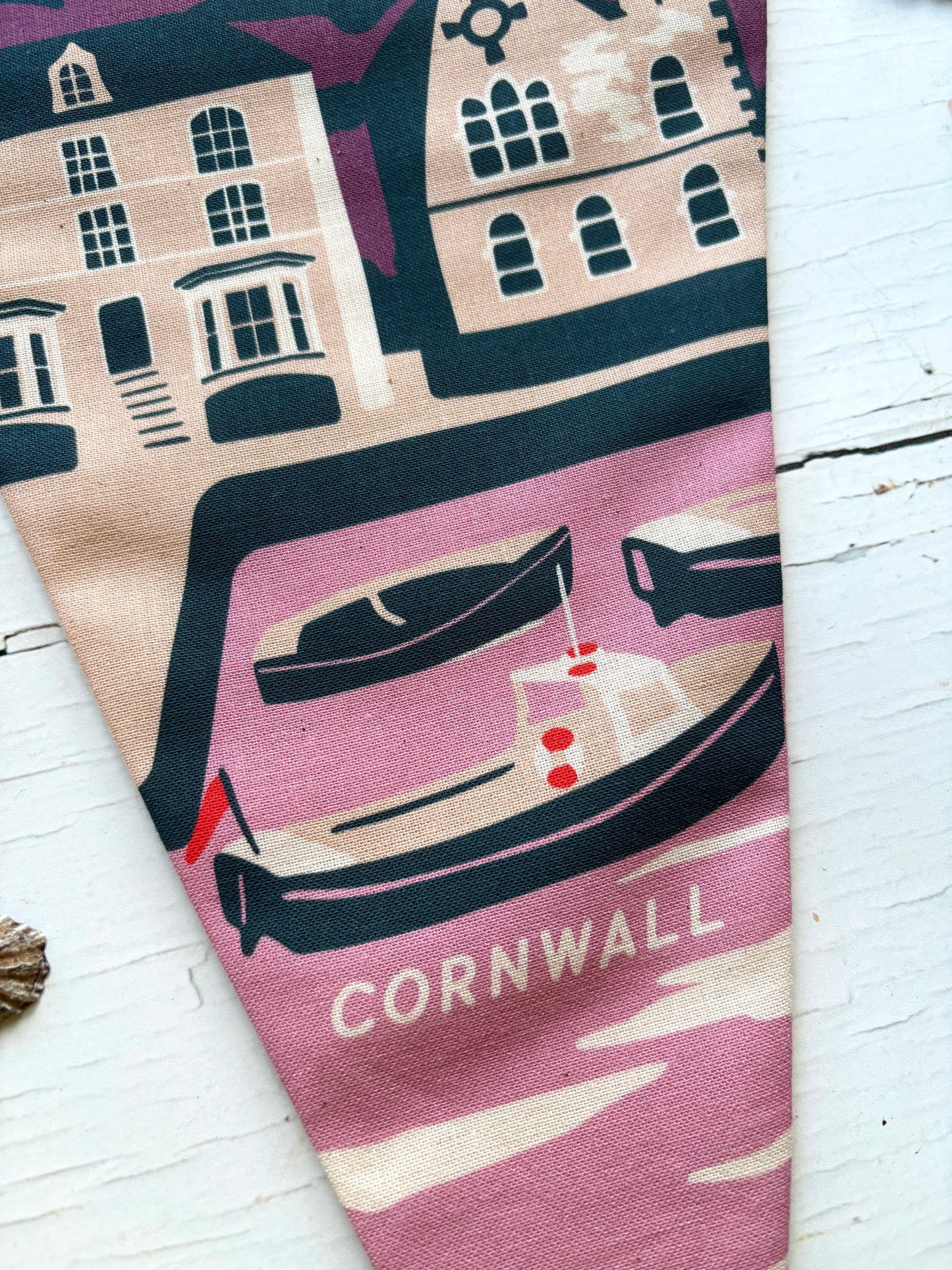 Fowey Handmade Fabric Flag