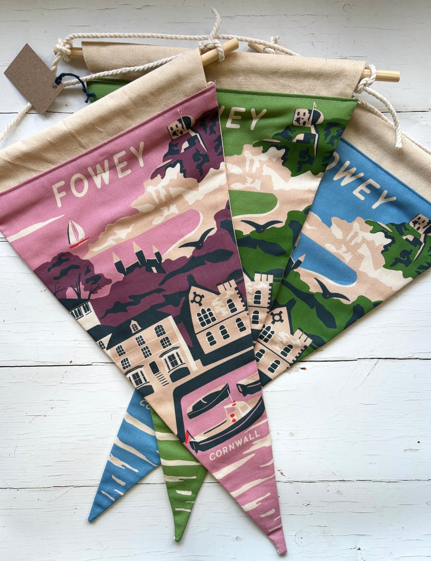 Fowey Handmade Fabric Flag