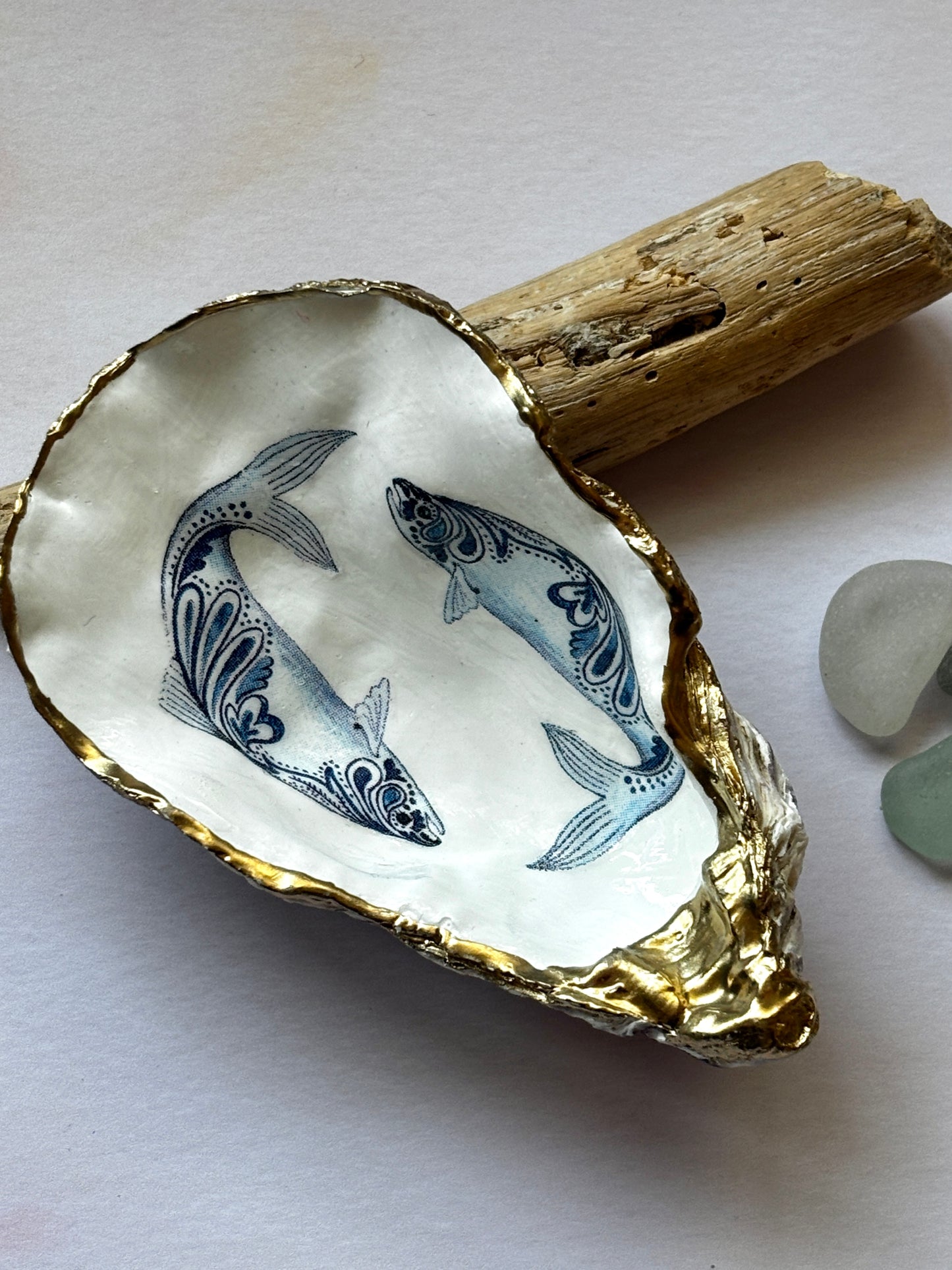 Seaside Decorated Oyster Shells