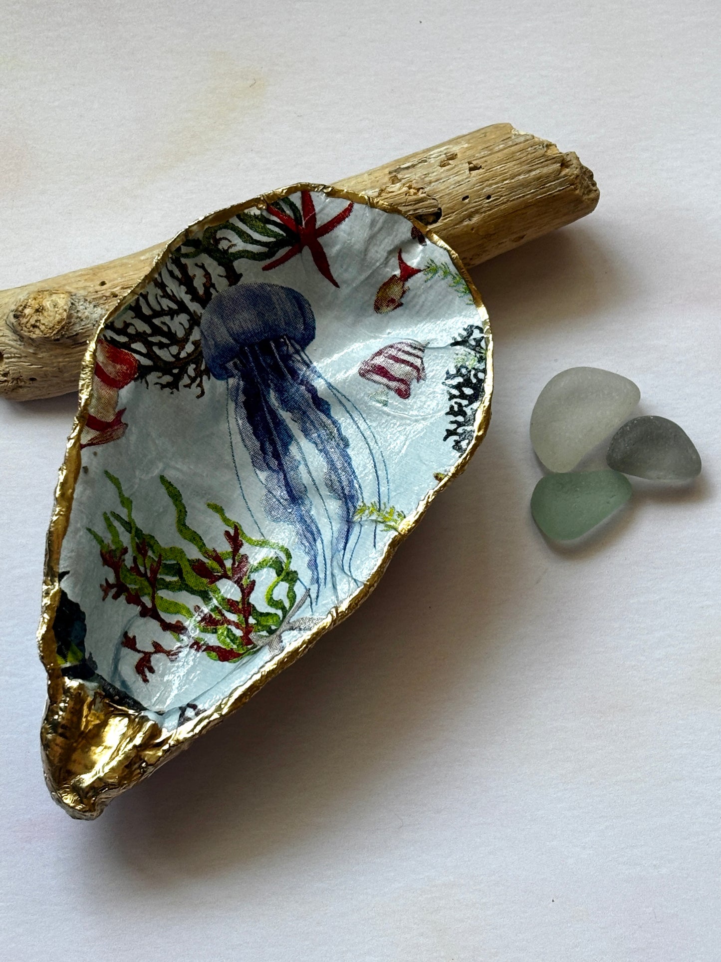 Seaside Decorated Oyster Shells