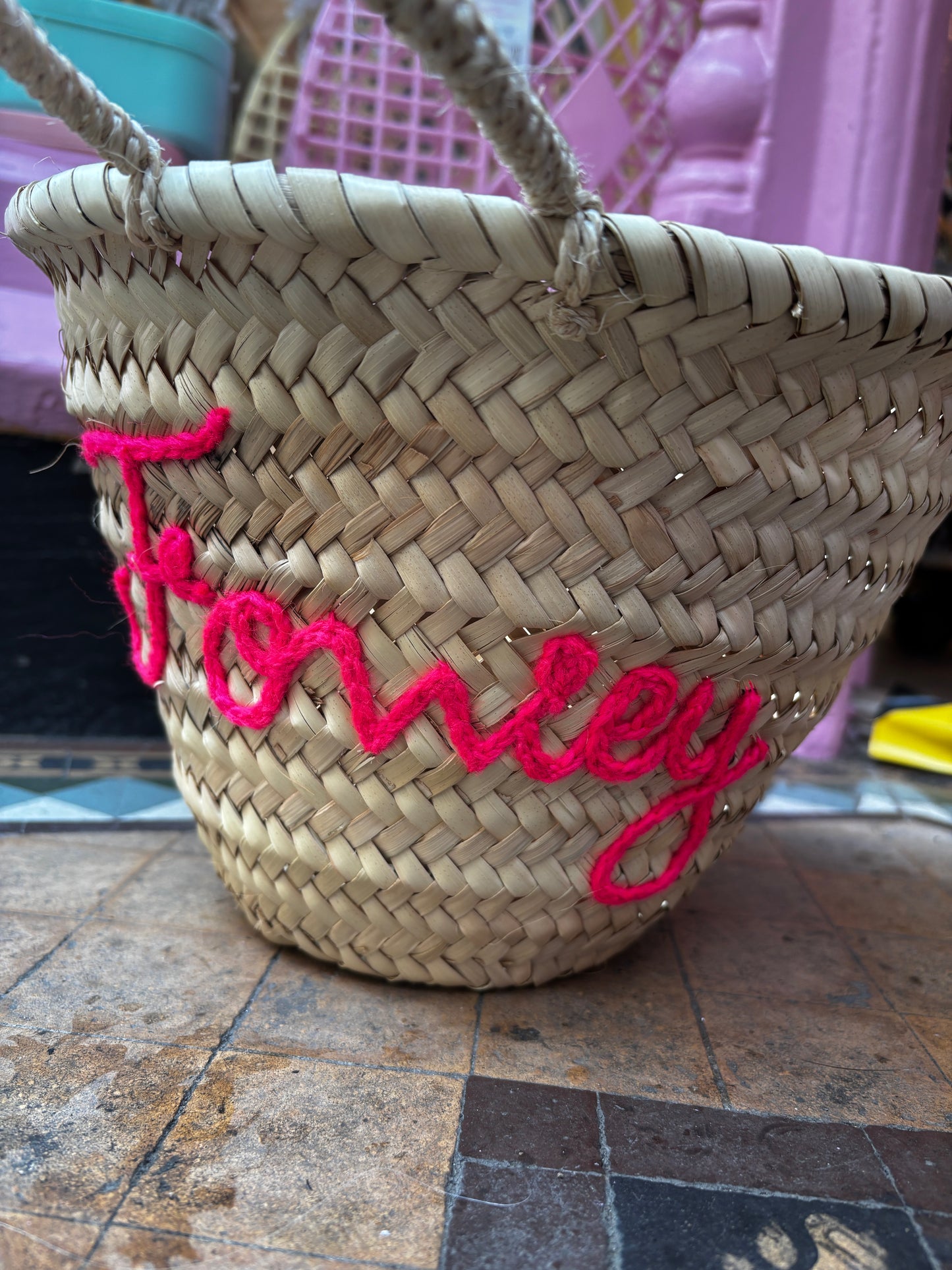 Fowey Mini Beach Basket Bag
