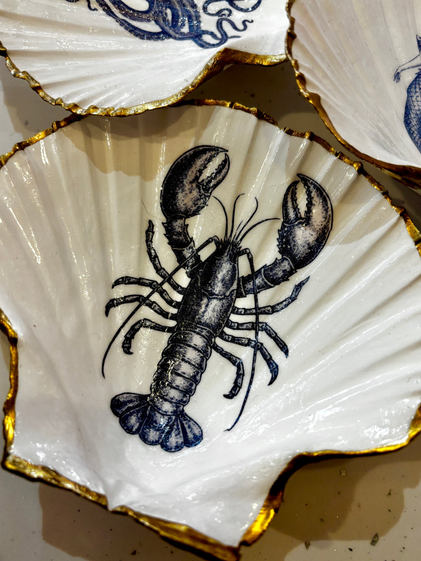 Seaside Decorated Scallop Shells