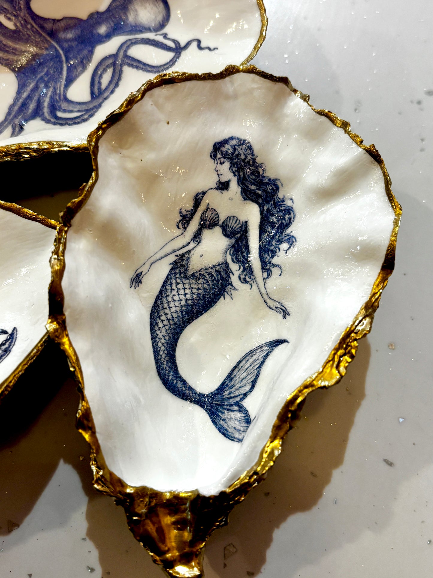 Seaside Decorated Oyster Shells
