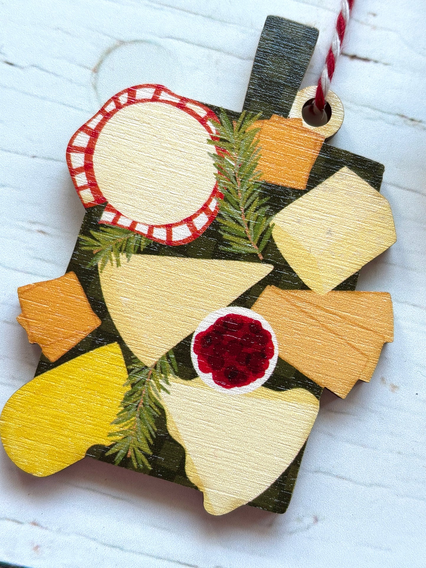 Cheesey Christmas - Wooden Cheeseboard Christmas Tree Decoration