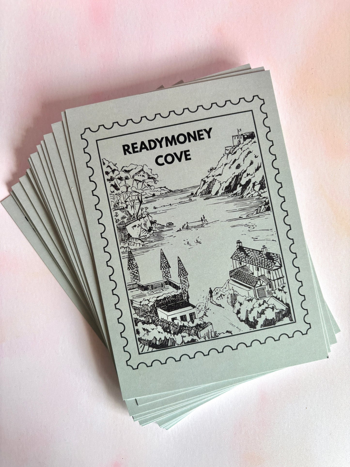 Readymoney Cove Stamp Design Postcard