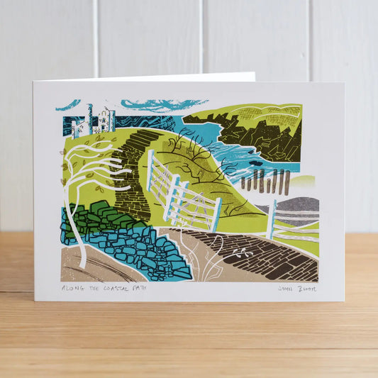 Along the Coastal Path A5 Print Greetings Card