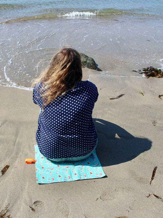 Bathers Print Mini Dry Mat