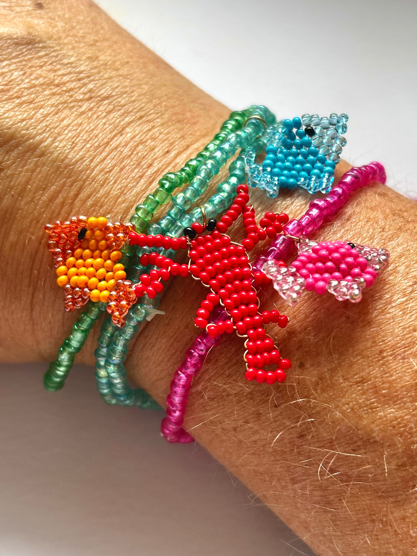 Sea Creature Beaded Bracelets