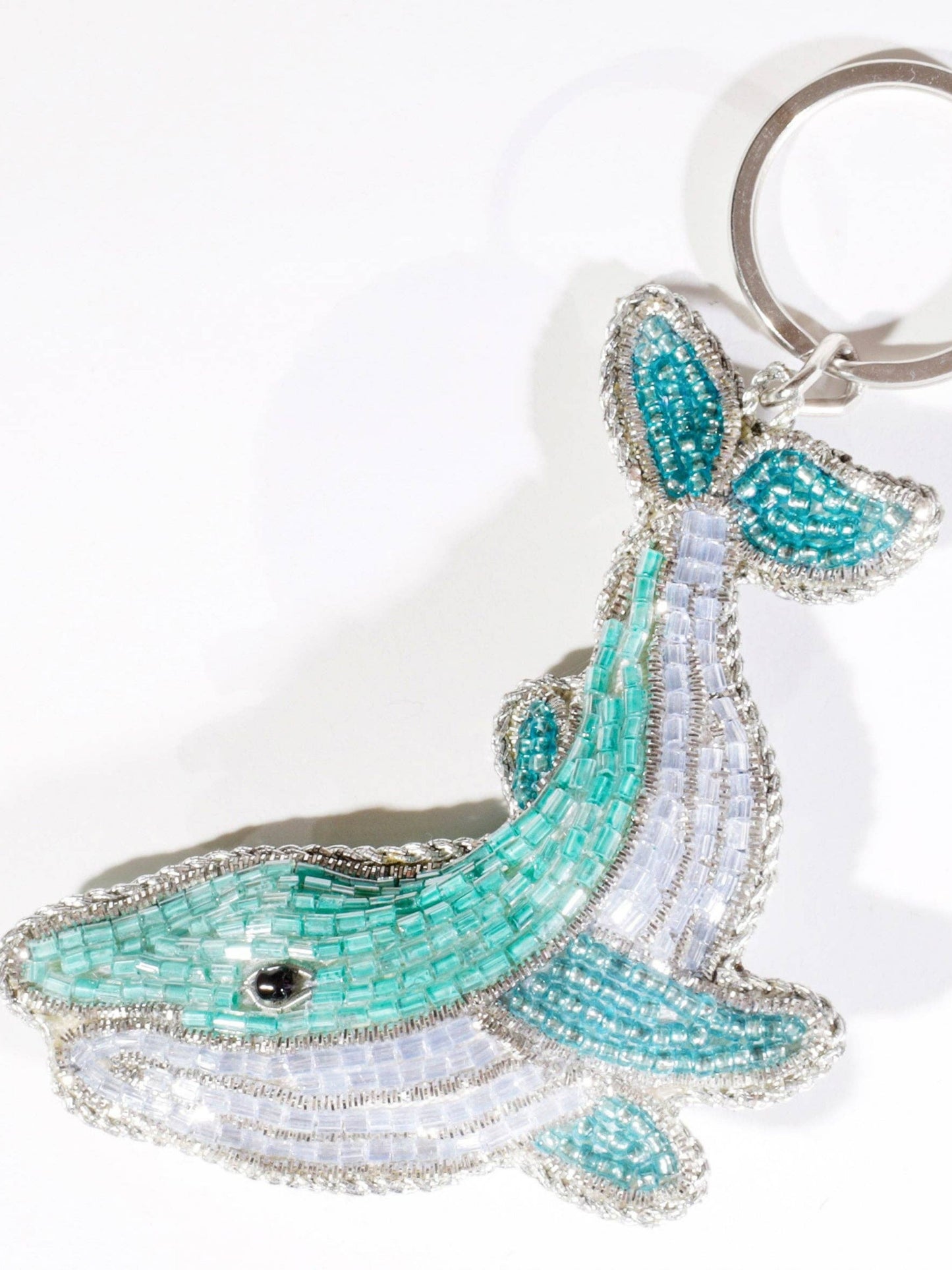 Beaded Whale Keyring