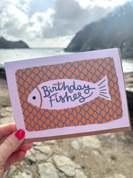 Birthday Fishes Greetings Card
