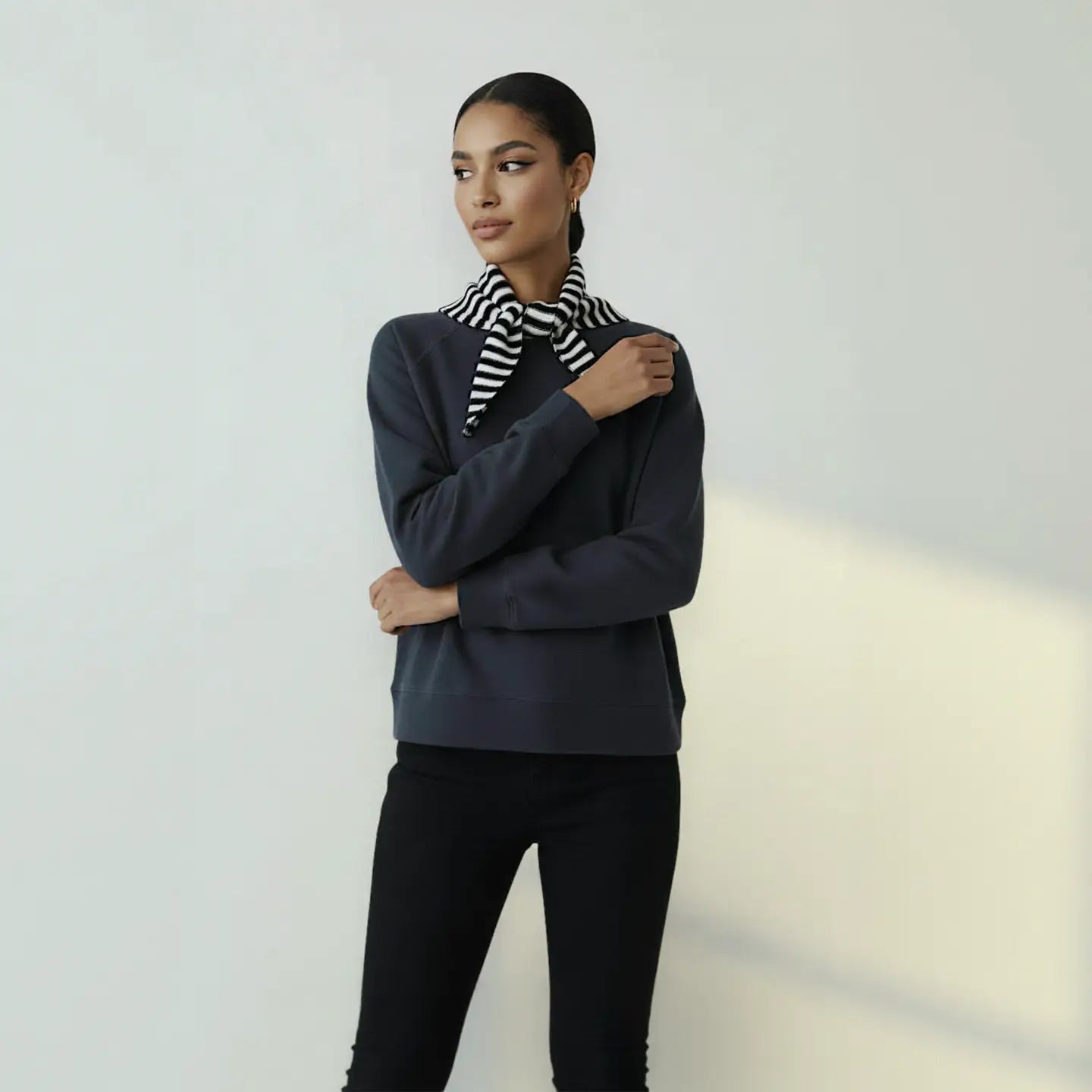 Nautical Striped Triangle Scarves in three colours