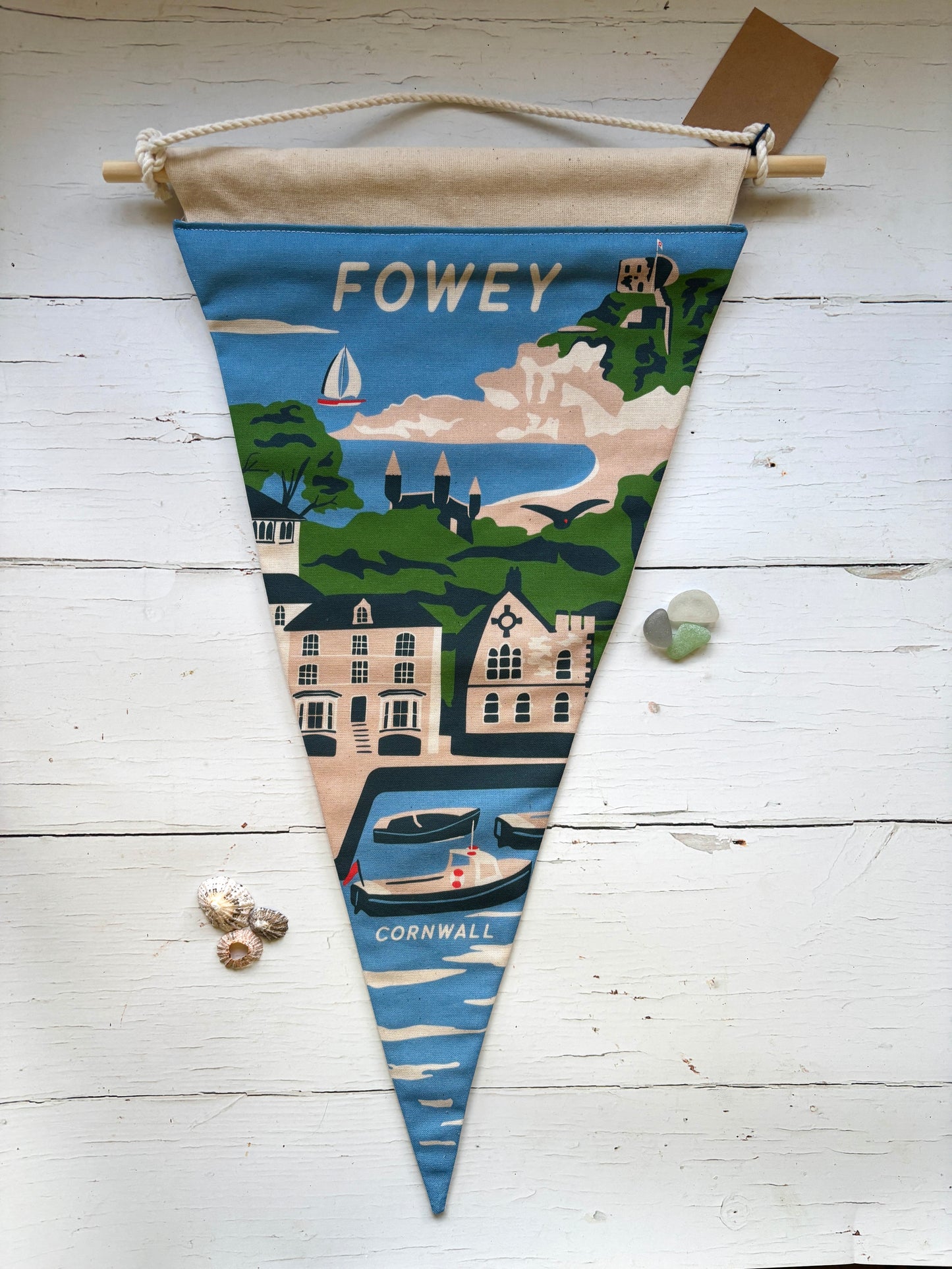 Fowey Handmade Fabric Flag