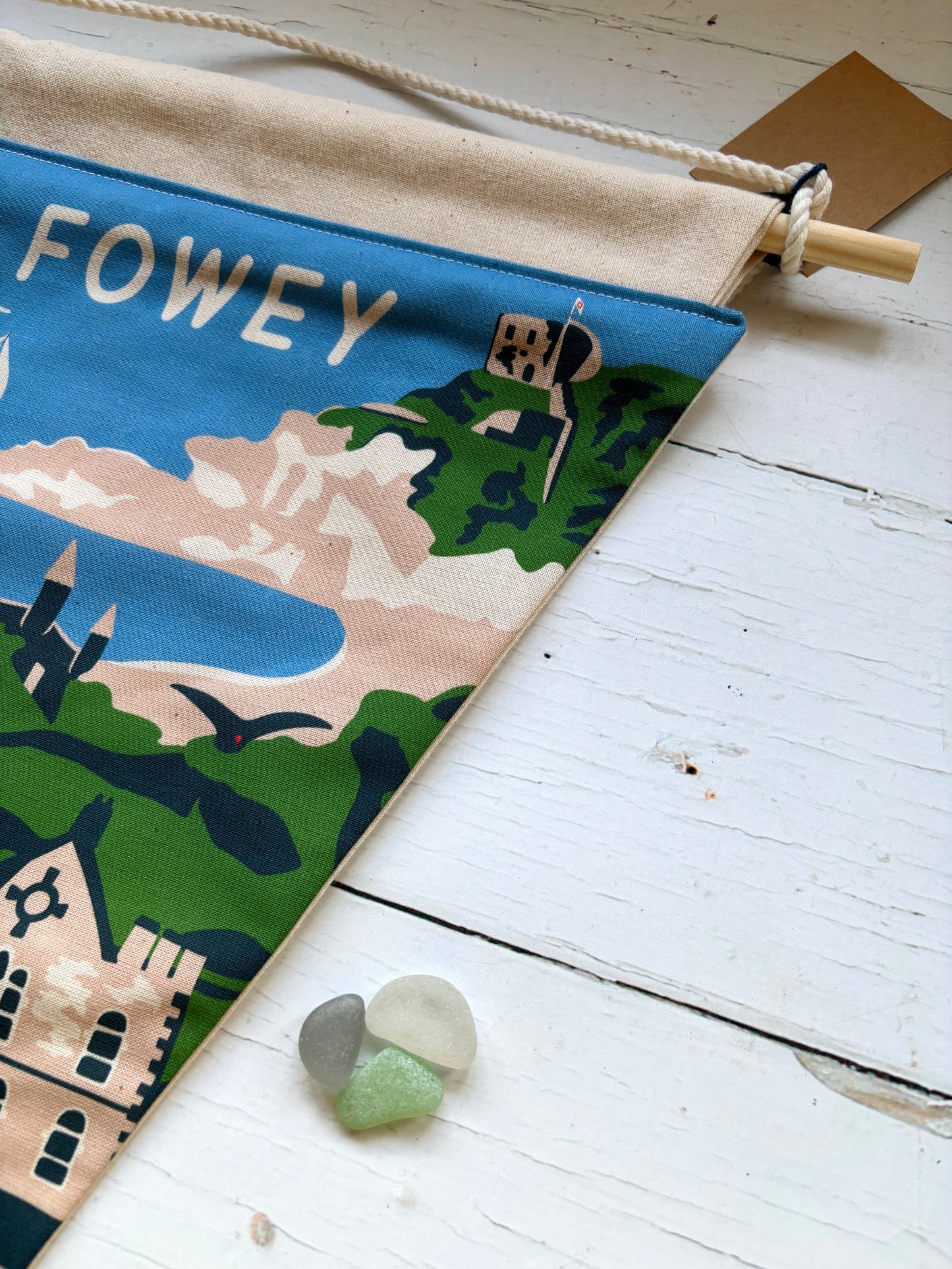 Fowey Handmade Fabric Flag