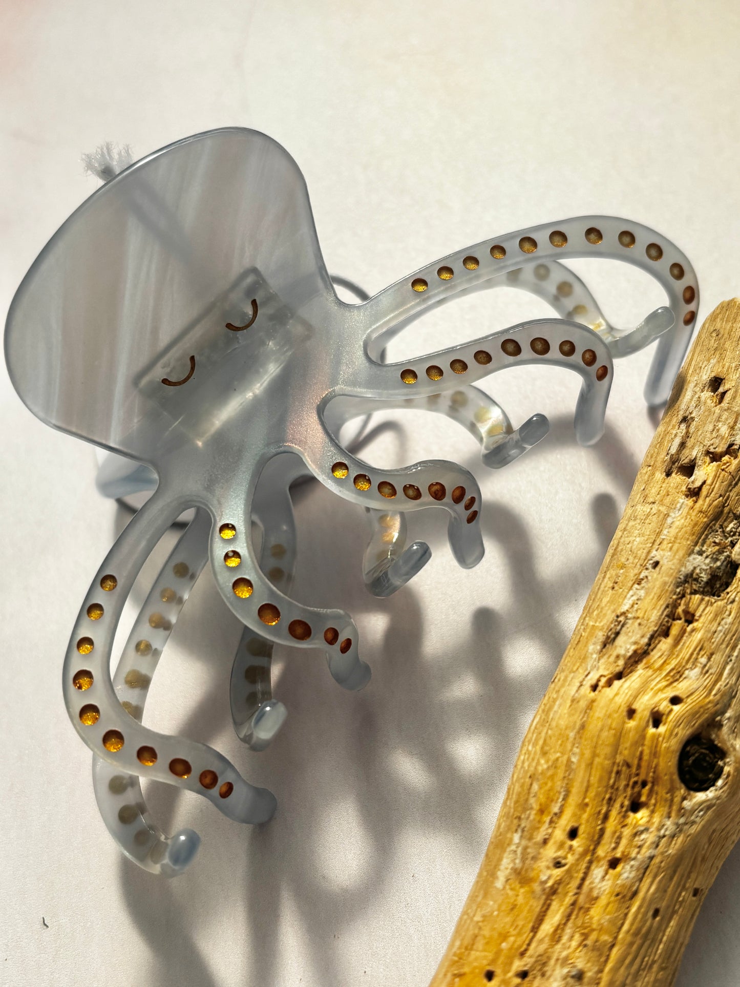 Blue Octopus Hair Claw