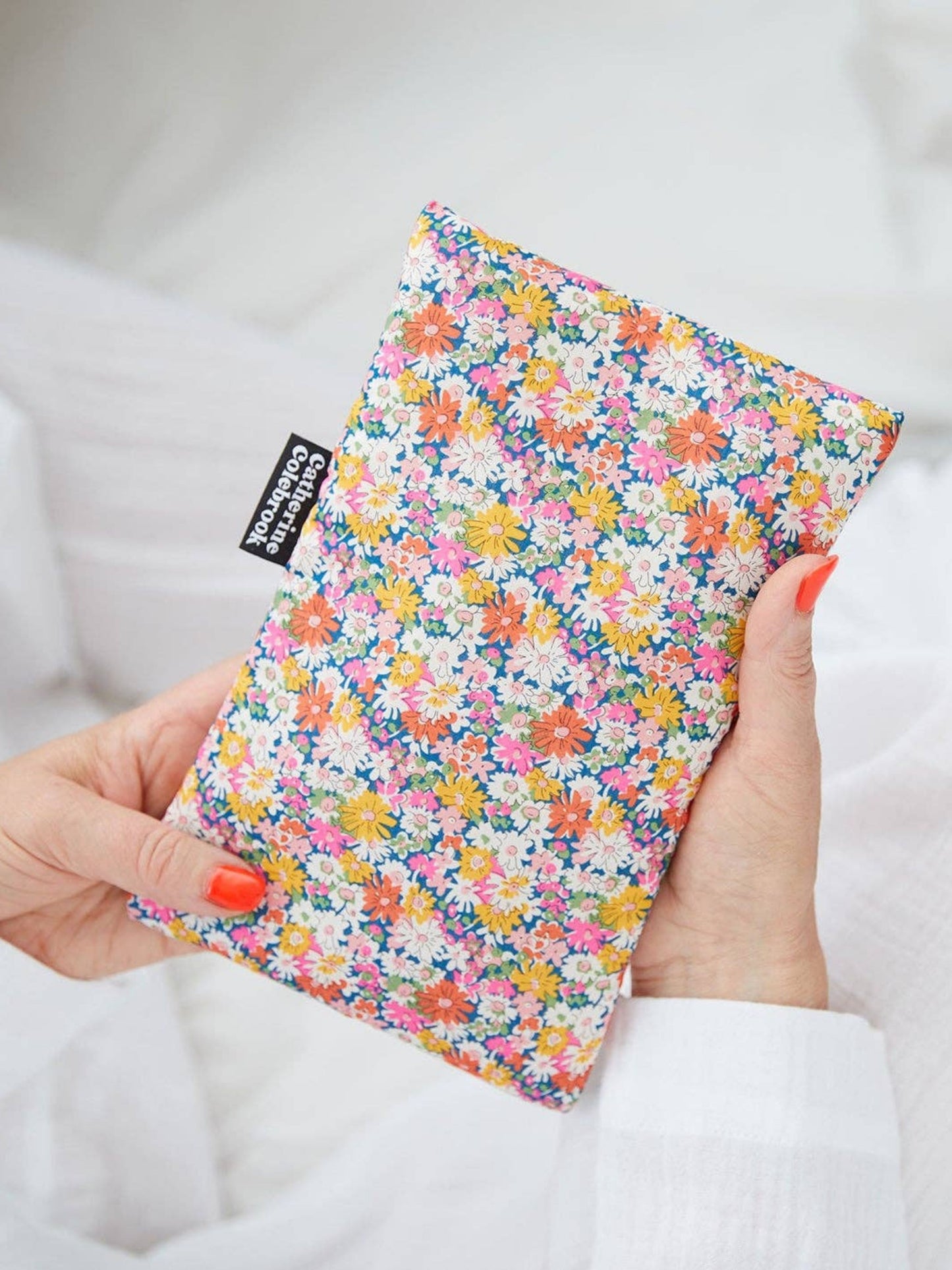 Liberty Print Bright Floral Hot Water Bottle - Libby Yellow