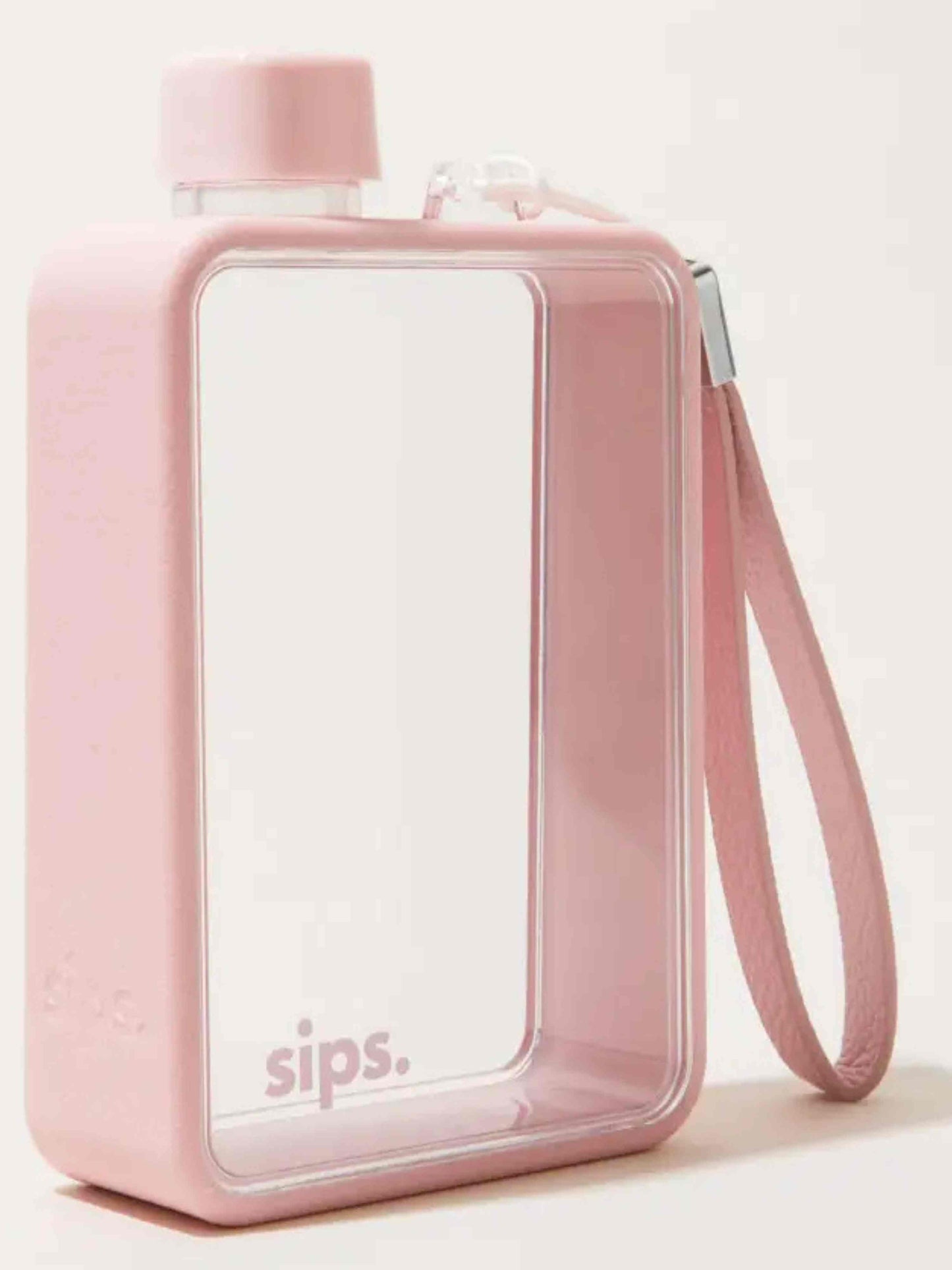 Candy Pink Flat Water Bottle Flask