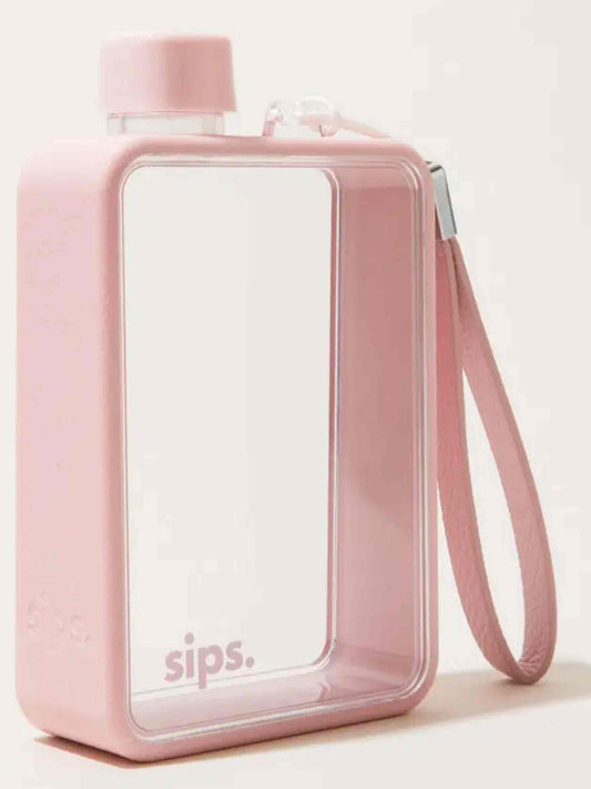 Candy Pink Flat Water Bottle Flask