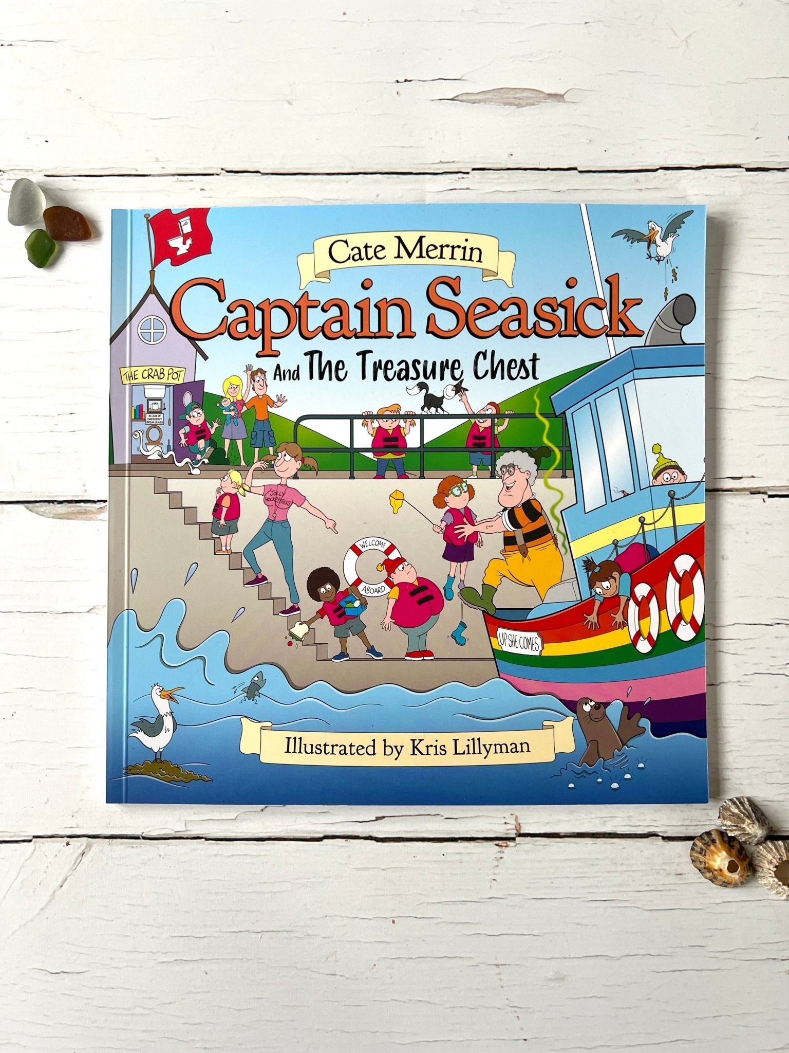 Captain Seasick and The Treasure Chest Children’s Book - Readymoney Beach Shop