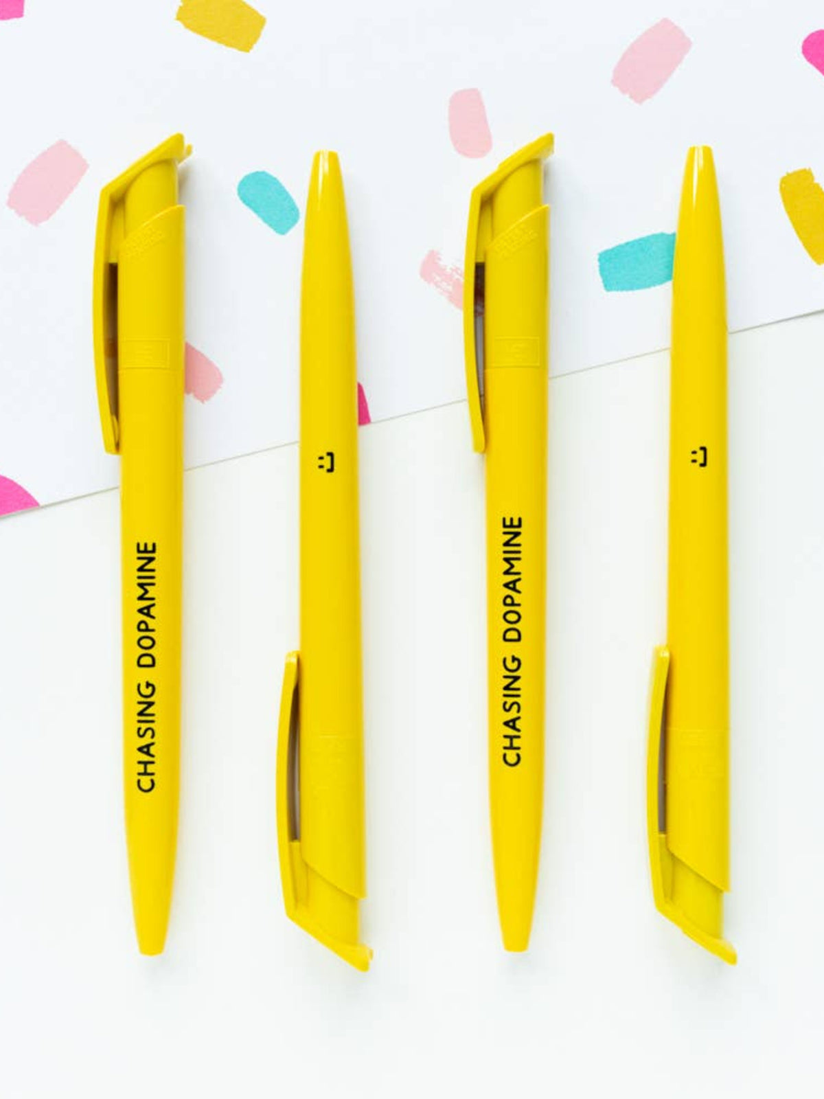 Chasing Dopamine Recycled Yellow Ballpoint Pen
