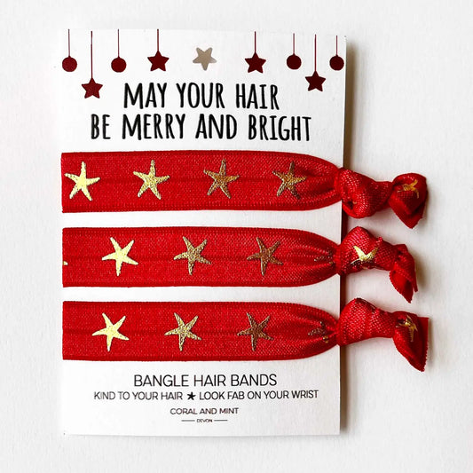 May Your Hair Be Merry & Bright Festive Christmas Bangle Hair Bands
