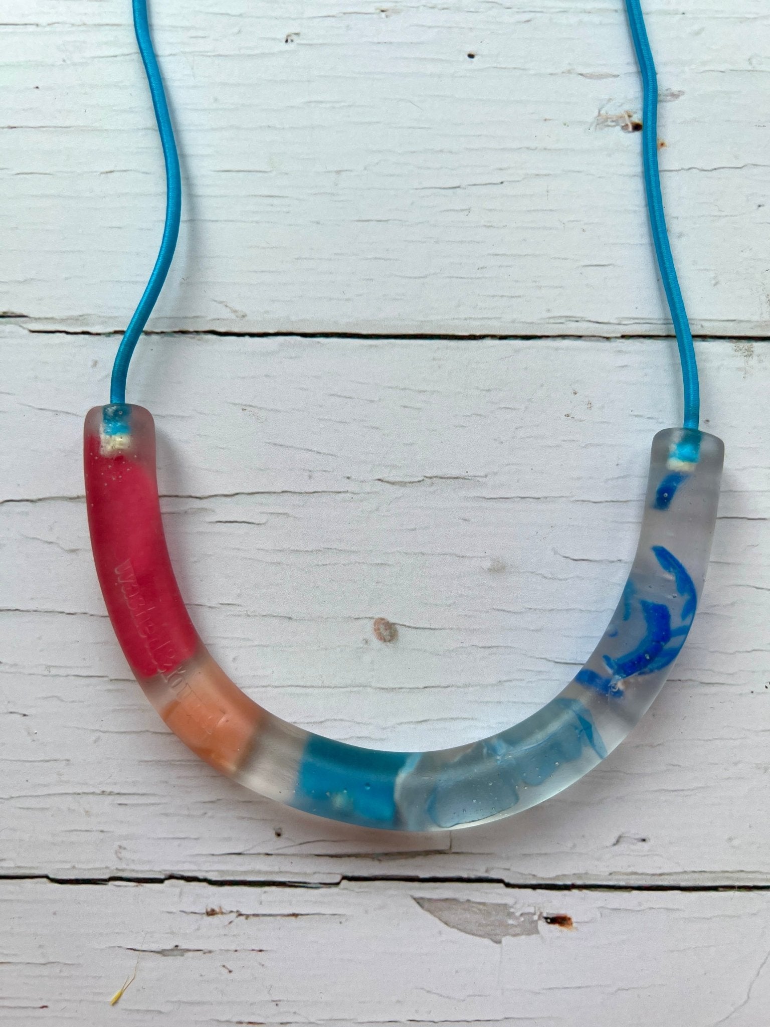 Colourful Beach Plastic Necklace - Readymoney Beach Shop
