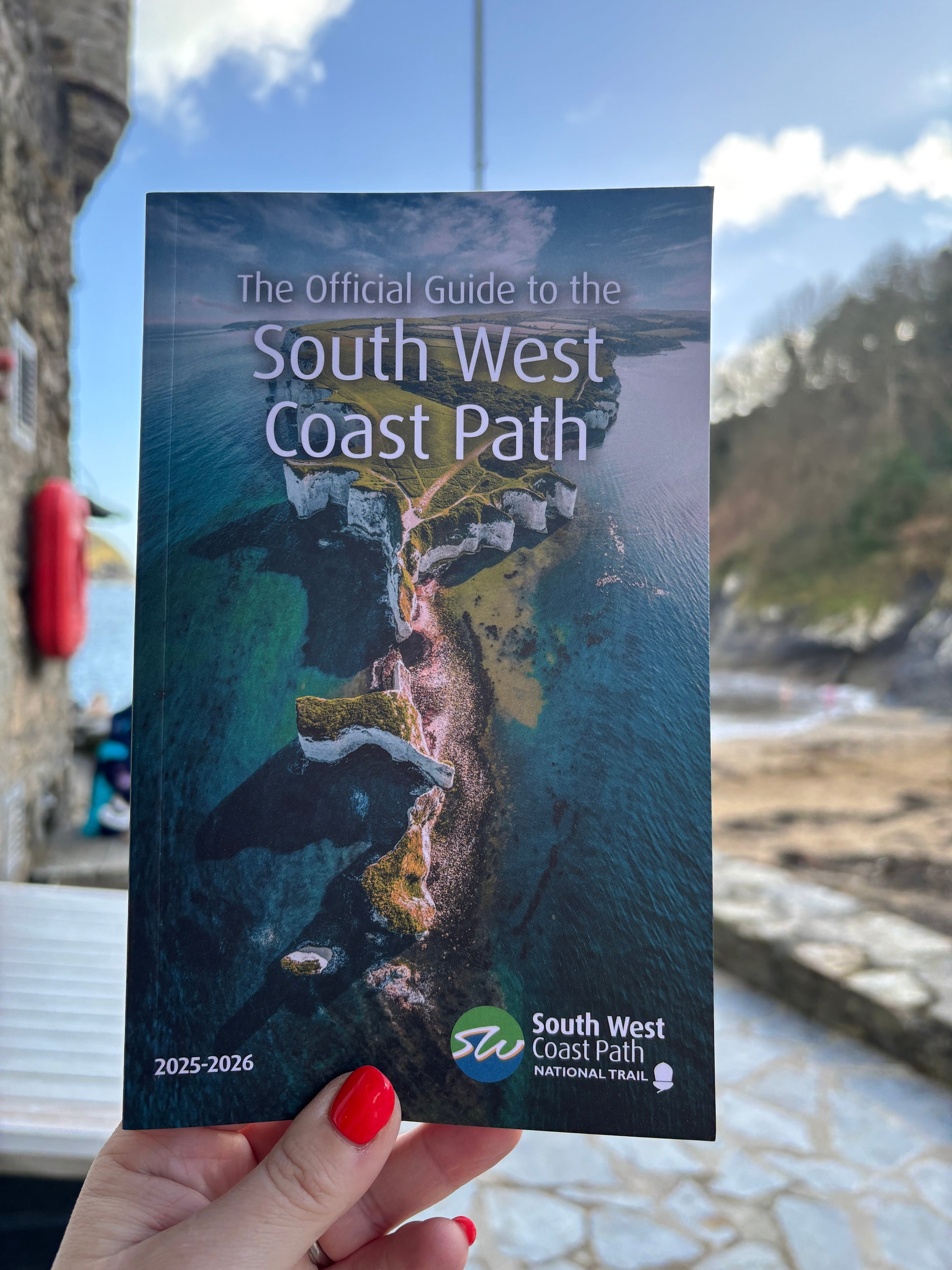 official south west coast path guide 2025–2026—UK walking book with maps, trails, and scenic coastal inspiration