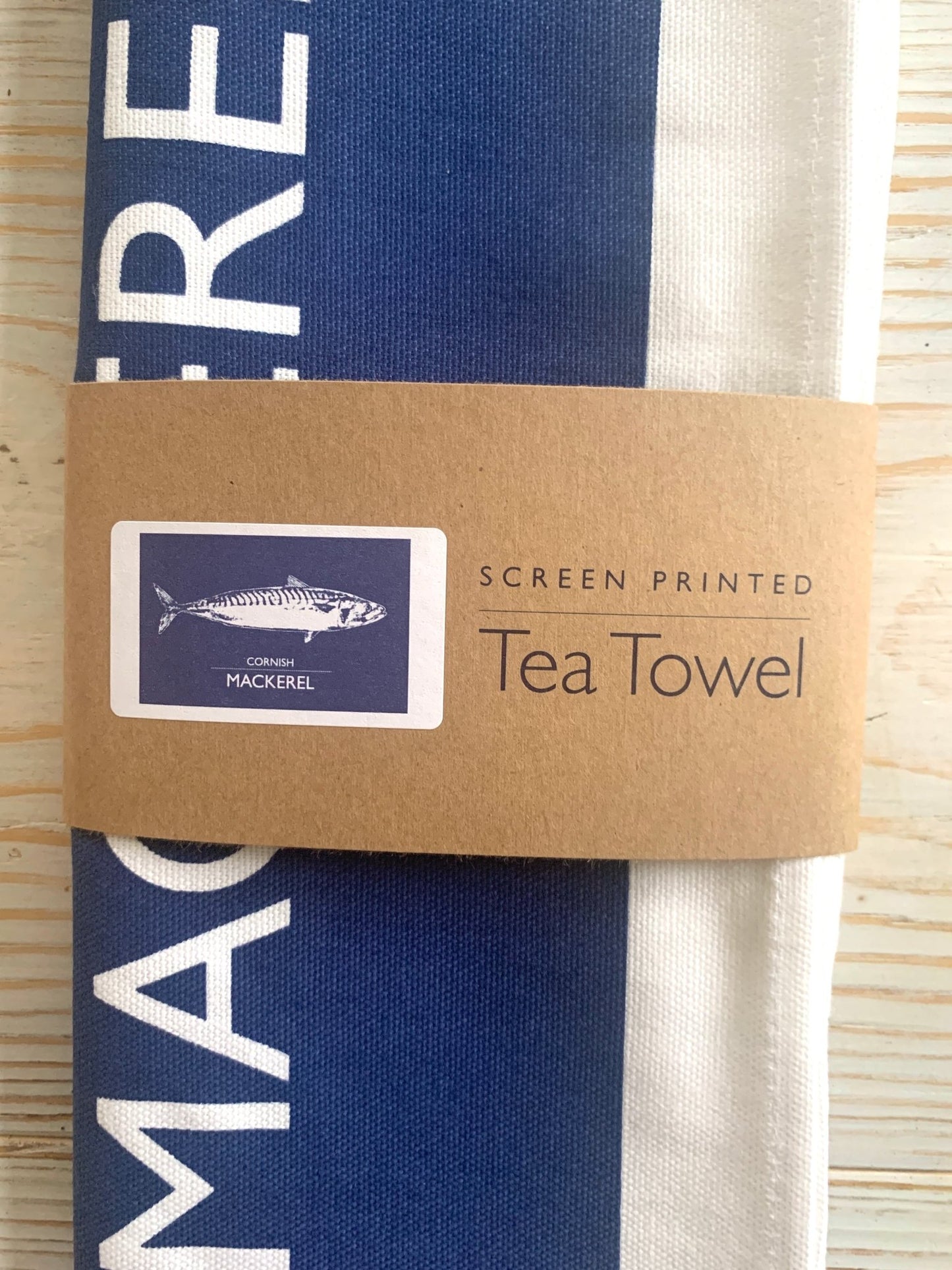 Cornish Fish Tea - towel - Readymoney Beach Shop