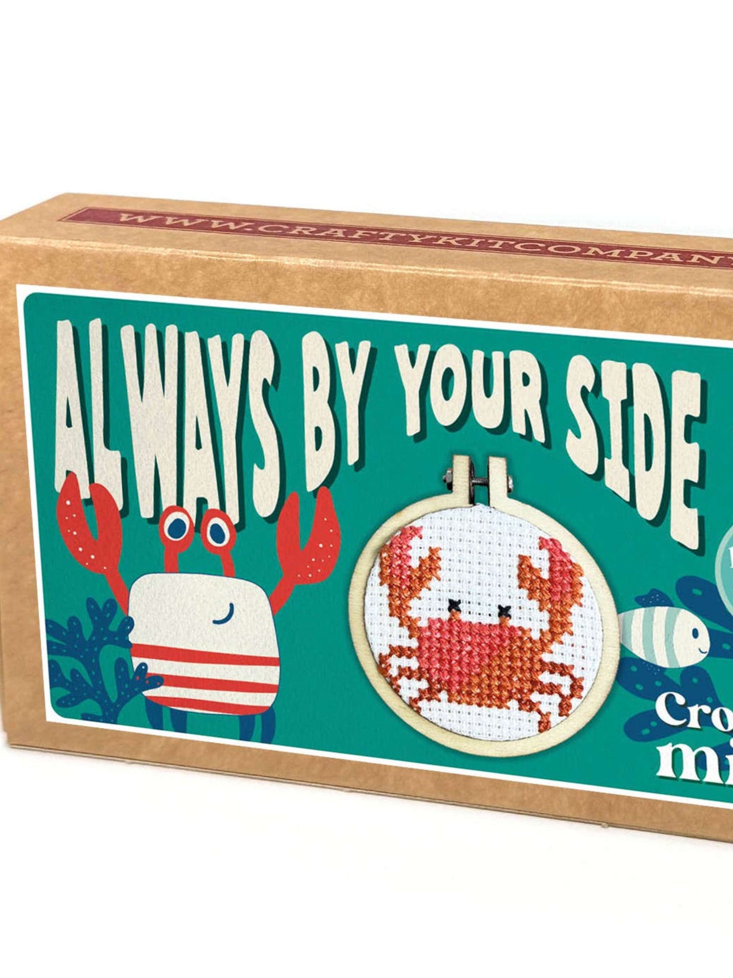 Always By Your Side Mini Crab Matchbox Cross Stitch Kit