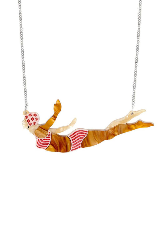Wild Swimmer Statement Acrylic Necklace