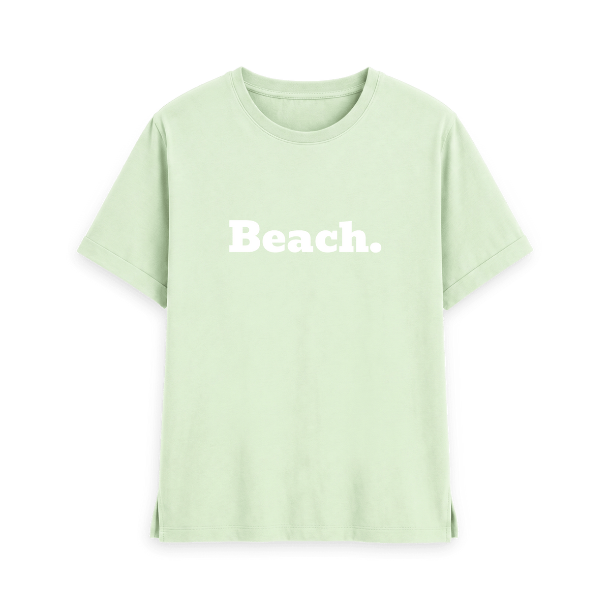 Pastel Green Printed T-shirt Front