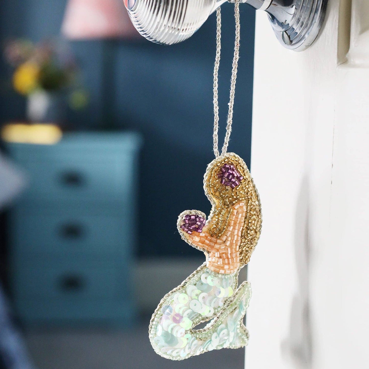Beaded Mermaid Hanging Decoration