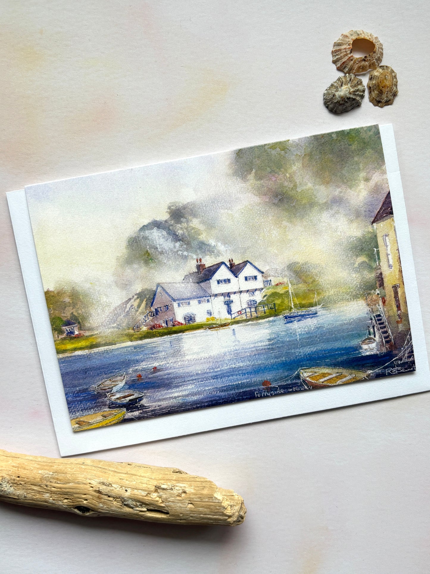 Ferryside, the home of Daphne du Maurier Art Card