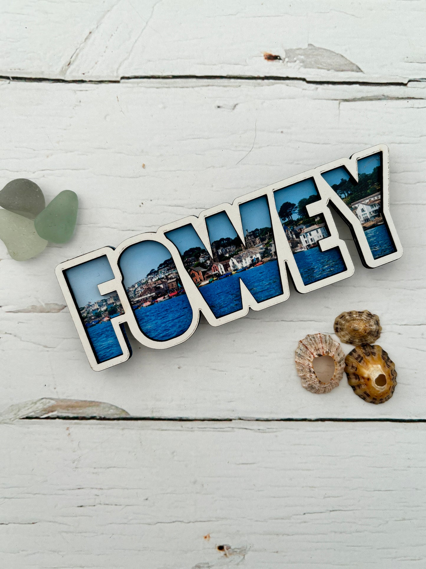 fowey cut out photo fridge magnet