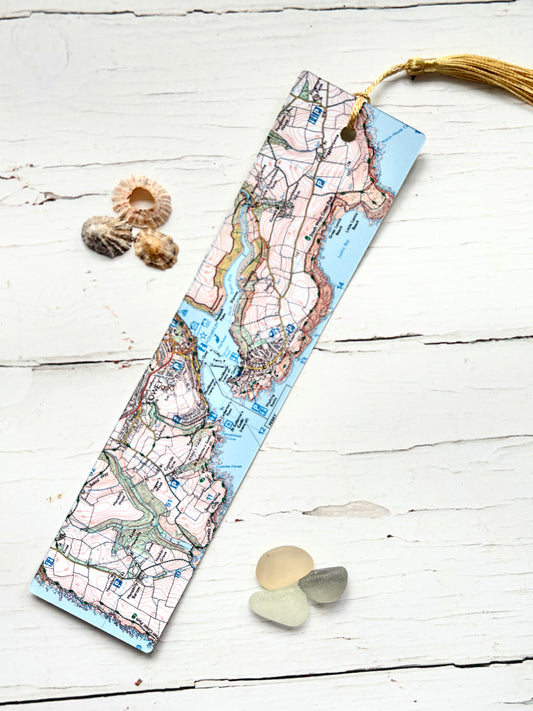 Fowey Map Bookmark