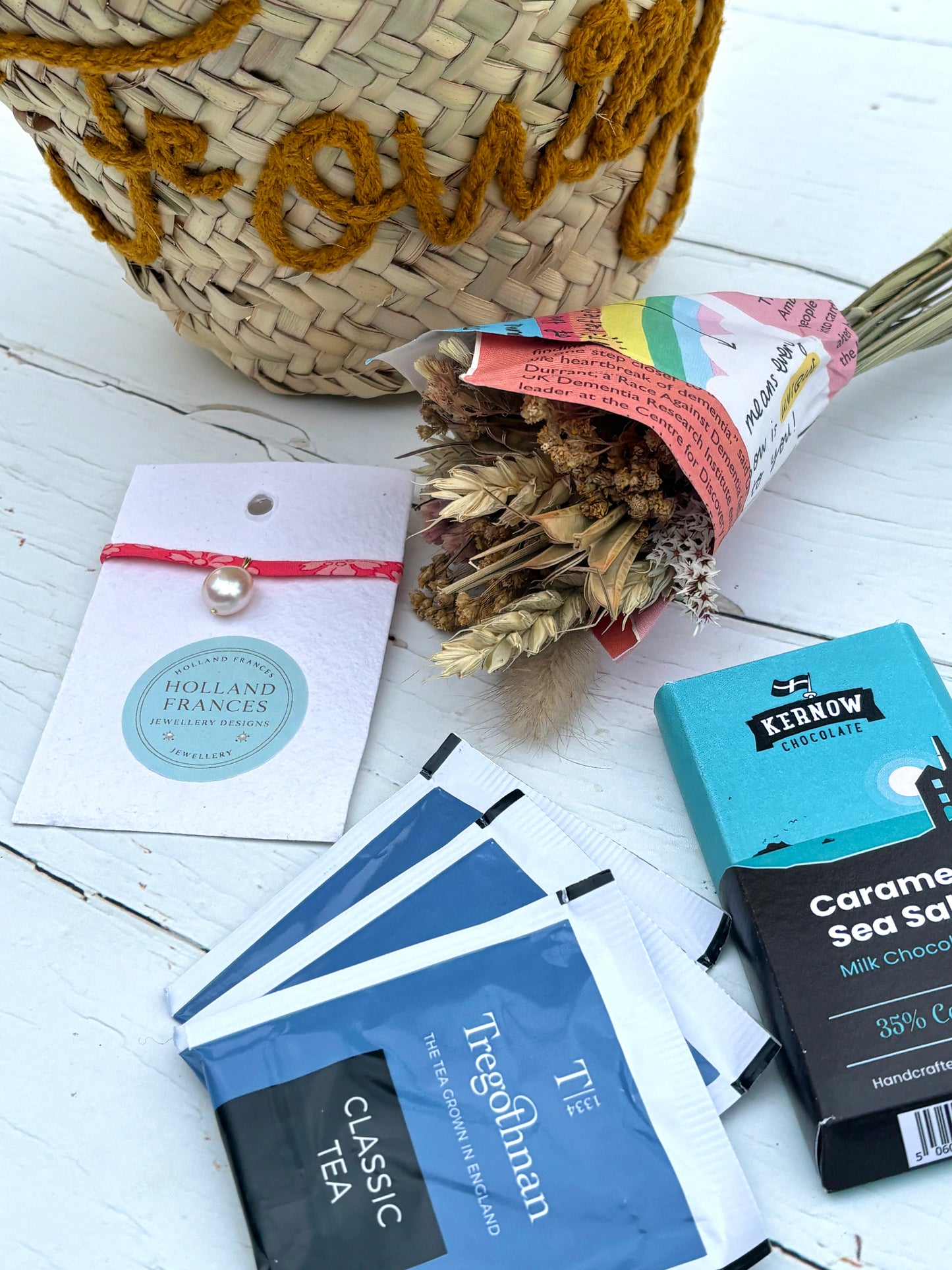 Say It With Flowers From Fowey Gift Basket