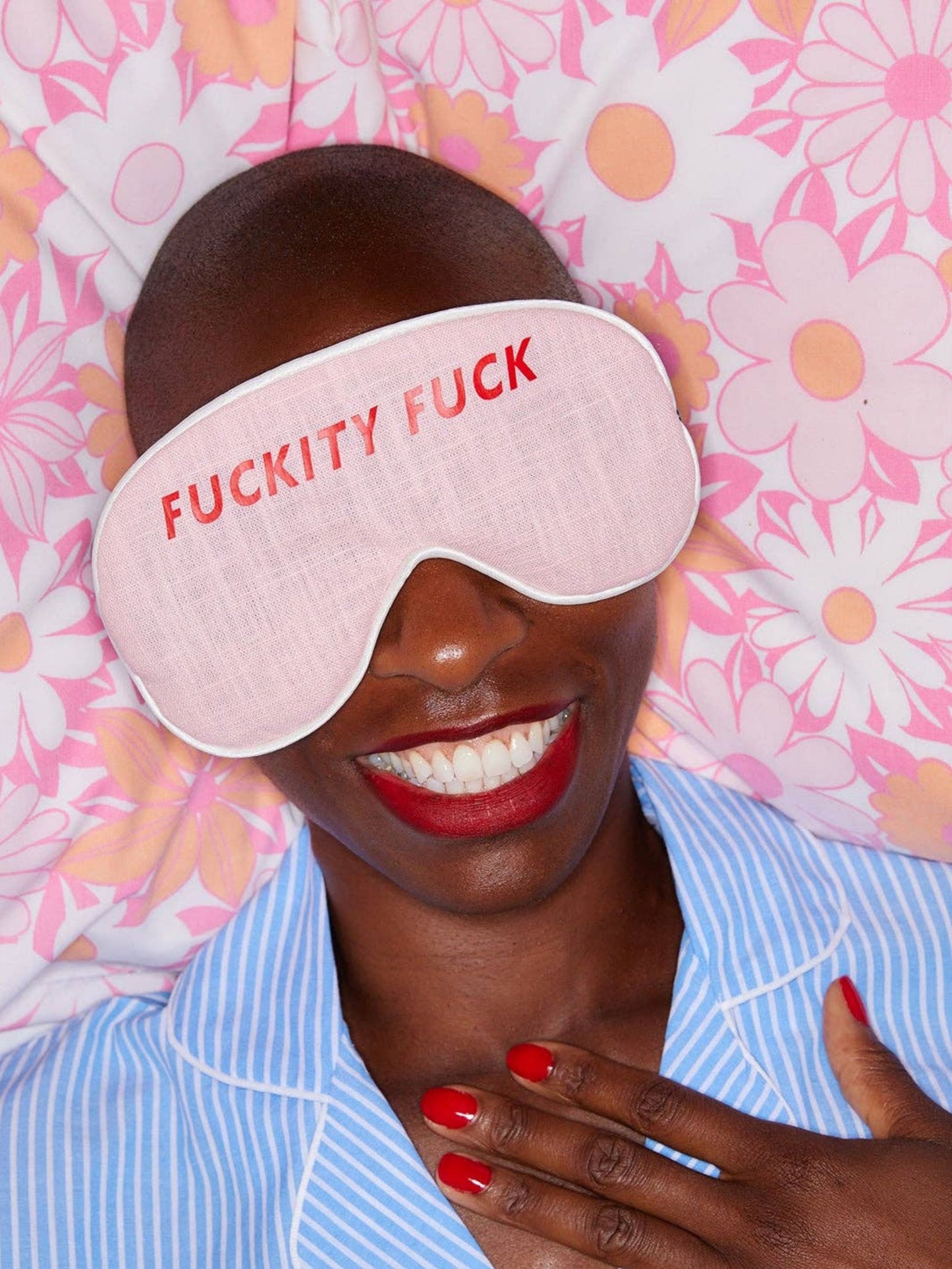 Fuckity Fuck Slogan Linen Eyemasks