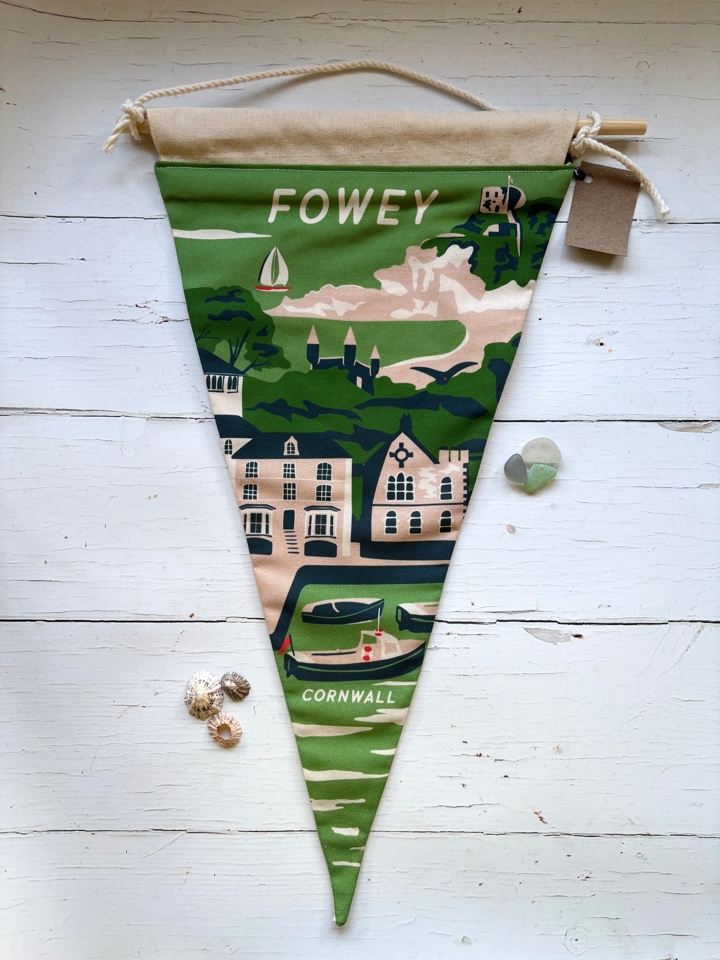 Fowey Handmade Fabric Flag