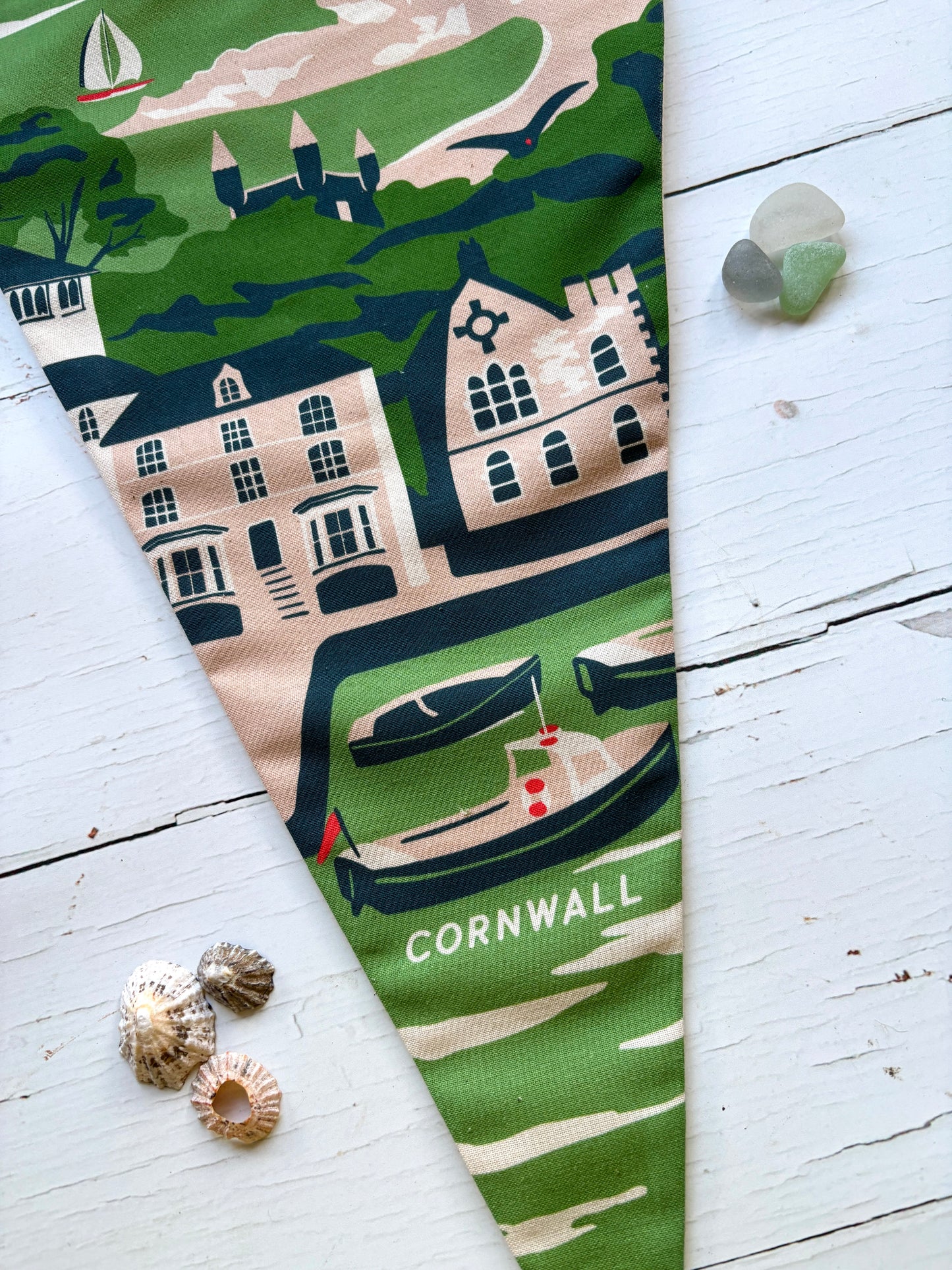 Fowey Handmade Fabric Flag
