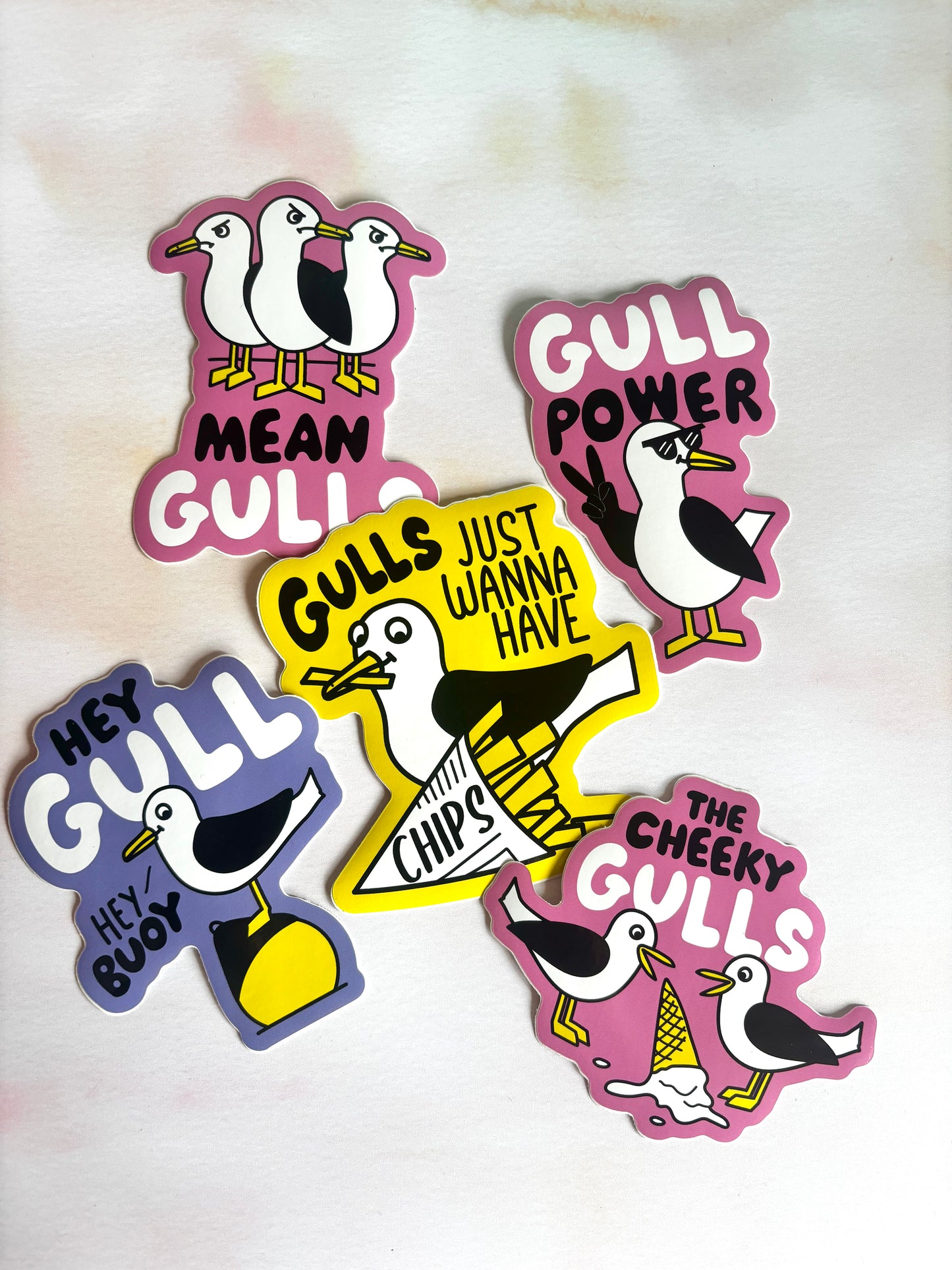 Gull Life: Big Shiny Seagull Sticker Collection