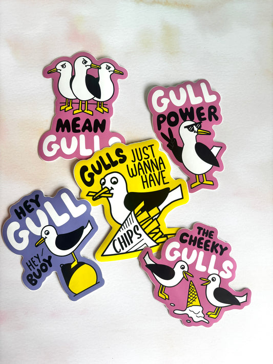 Gull Life: Big Shiny Seagull Sticker Collection