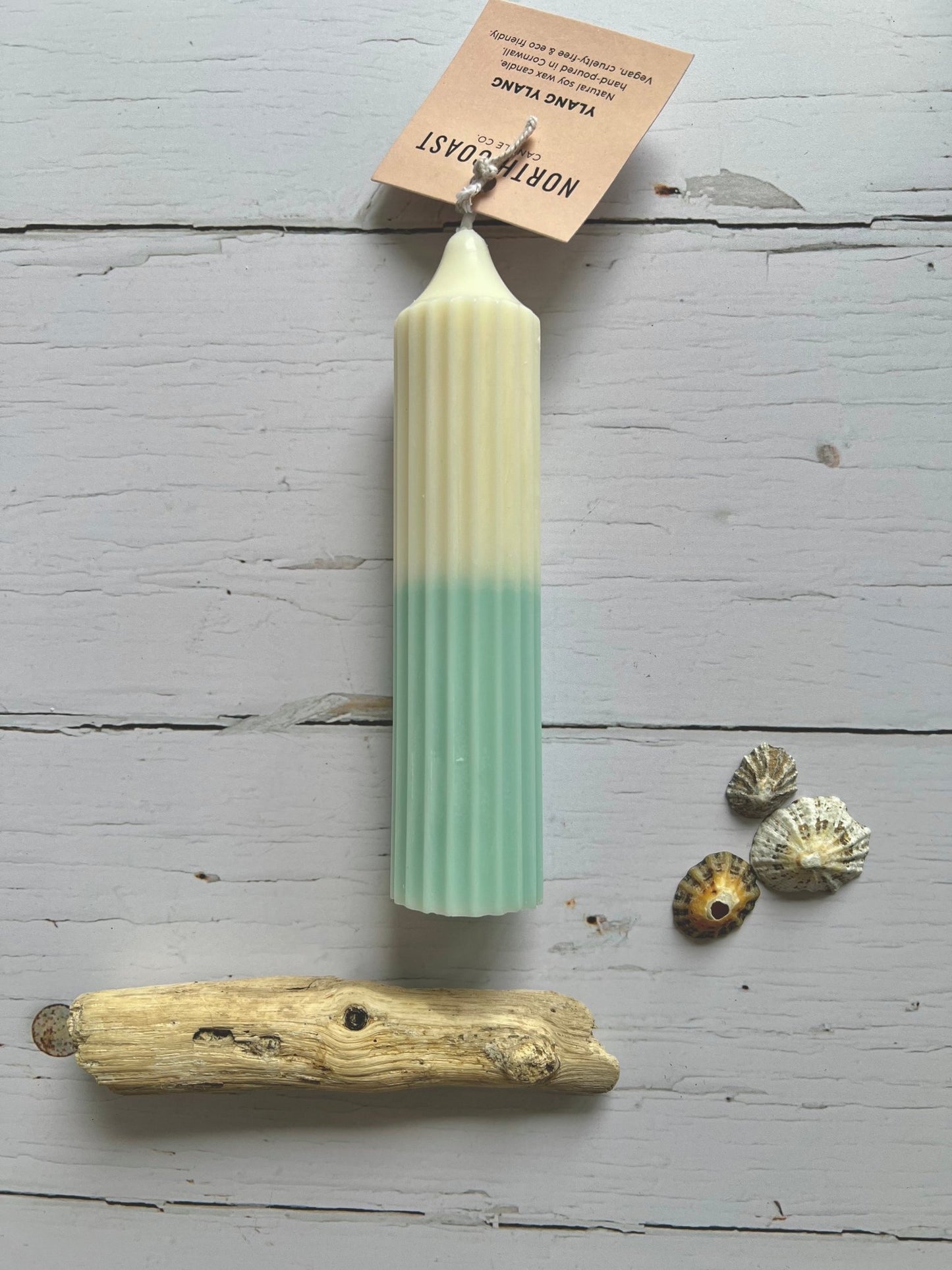 Hand Poured Ridged Pencil Candle - Readymoney Beach Shop