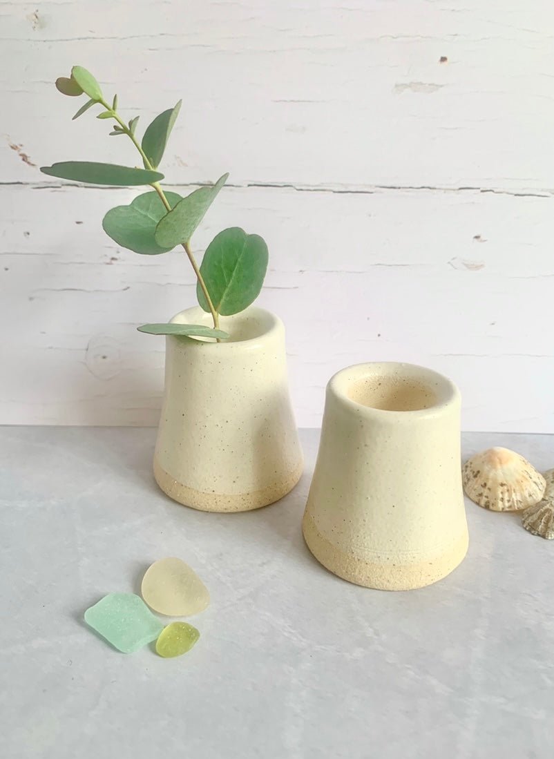 Handmade Stoneware Candle Holder - Readymoney Beach Shop