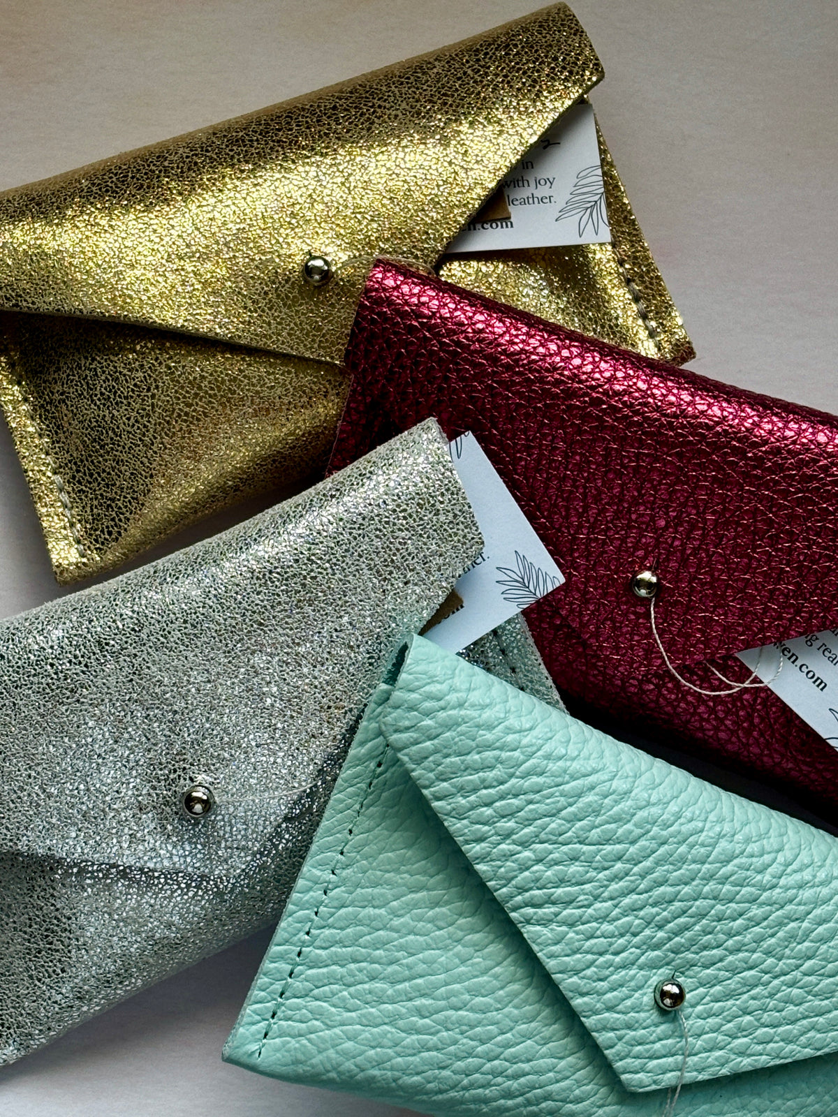 Handmade Leather Card Holder Purse