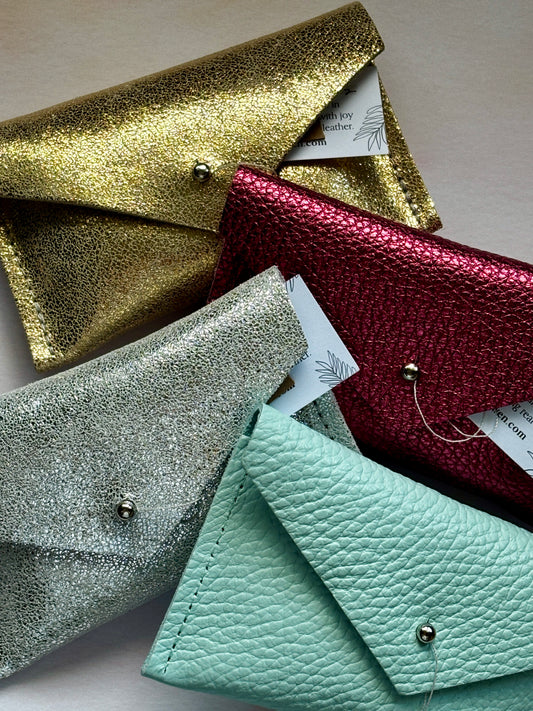 Handmade Leather Card Holder Purse