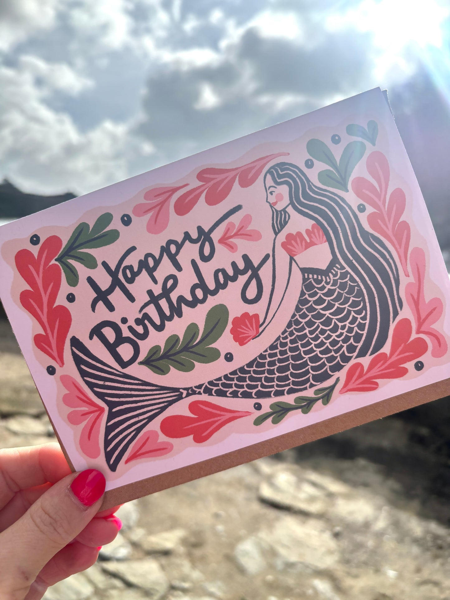 Happy Birthday Mermaid Greetings Card