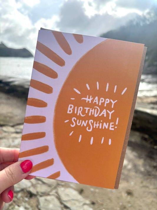 Happy Birthday Sunshine Greetings Card