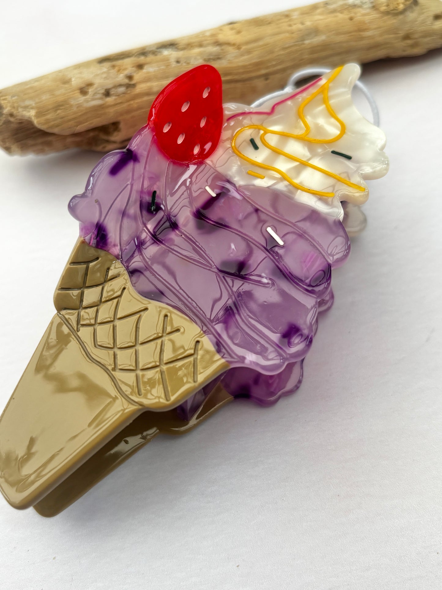 Ice Cream Sundae Hair Claw Clip