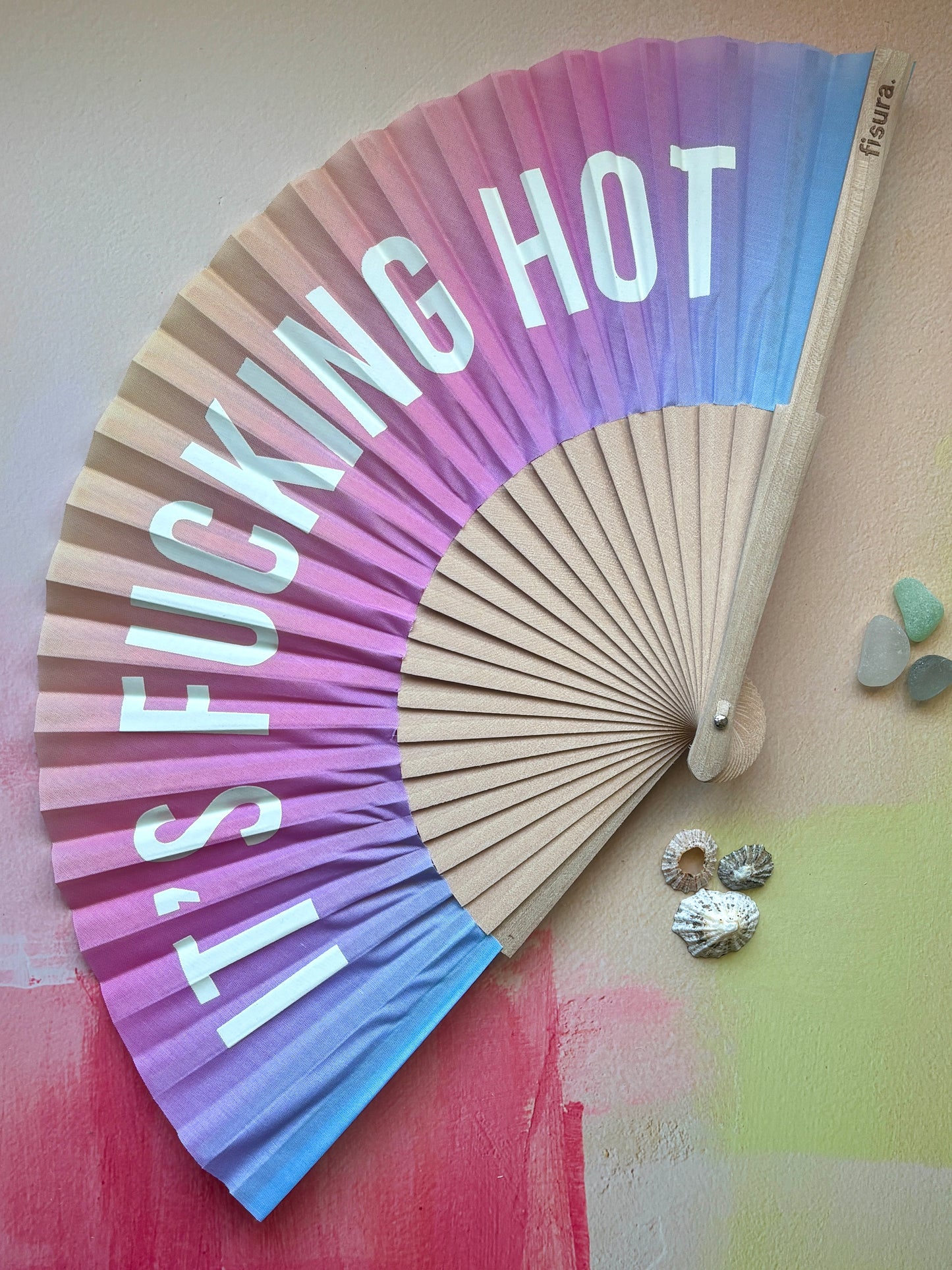 "It's Fucking Hot' Glow in the Dark Folding Fan