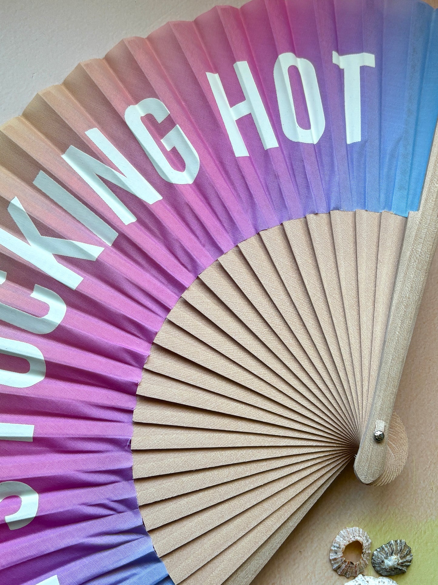 "It's Fucking Hot' Glow in the Dark Folding Fan