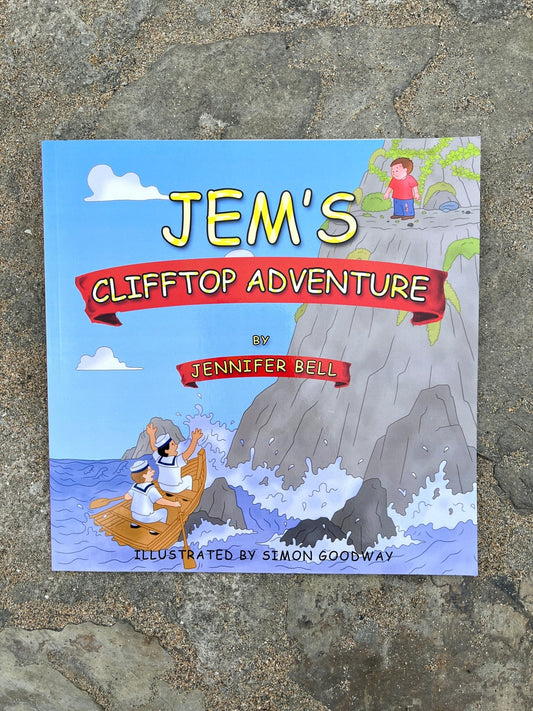 Jem’s Clifftop Adventure—kids’ book with sea rescue story, bold illustrations, perfect for ages 4–8